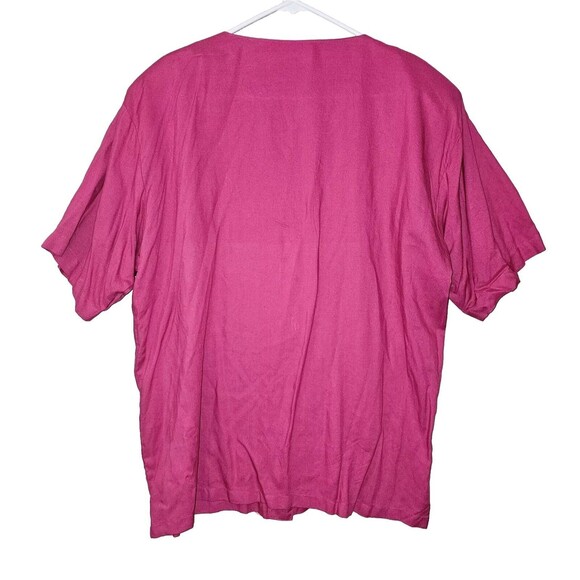 Dalin Pink Beaded Shorts And Top Matching Outfit 1X Sparkle Chic Vacation Bright - Picture 9 of 16